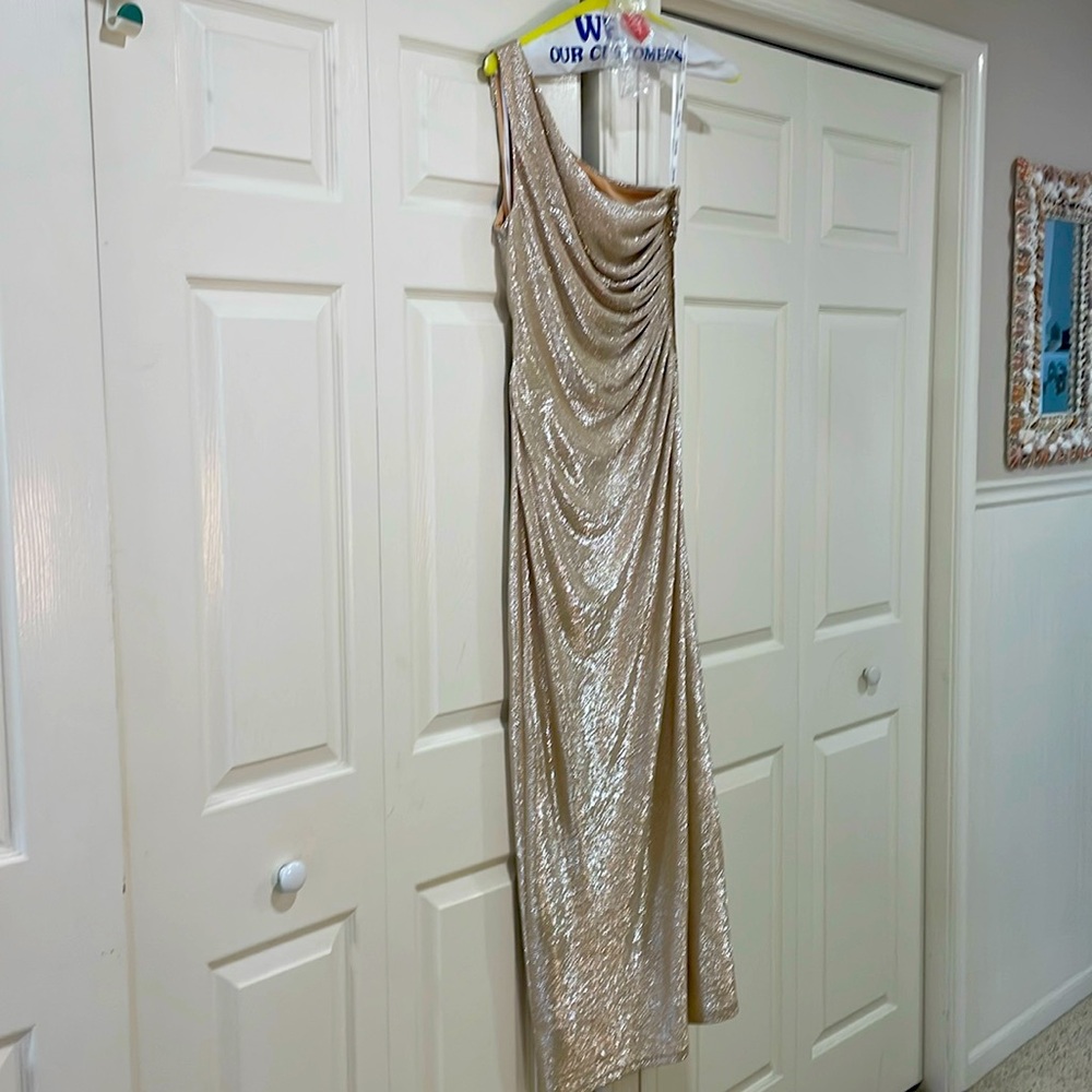 Mother of the Bride dress.  Never worn. Gold and silver shimmer.
